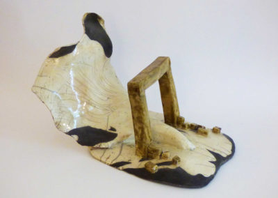 “Fuga” – 2016 Ceramica Raku 34x22x27 cm