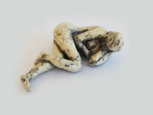“Risveglio” – Ceramica Raku 19x7x15 cm