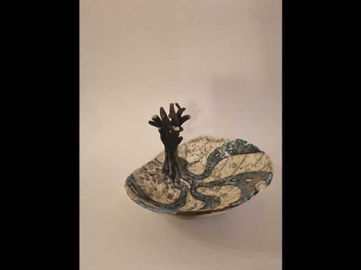 “Strade” – 2022 Ceramica Raku – 29x27x20 cm