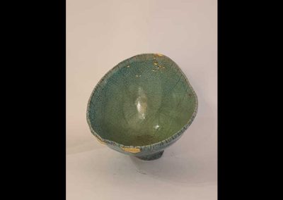 “Vaso raku e kintsugi” – 2021 Ceramica Raku 23x25x22 cm
